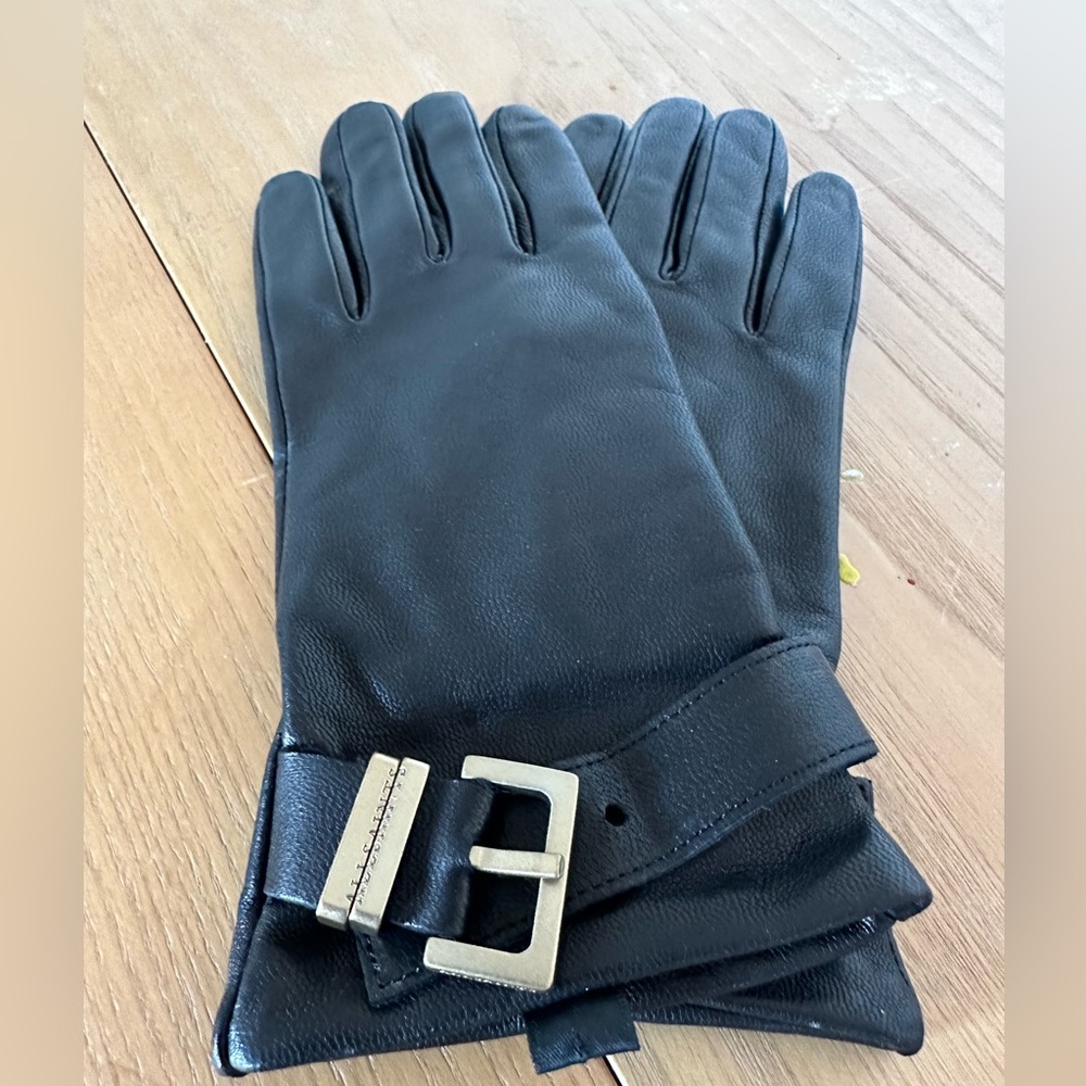 ALL SAINTS LEATHER BELTED GLOVES